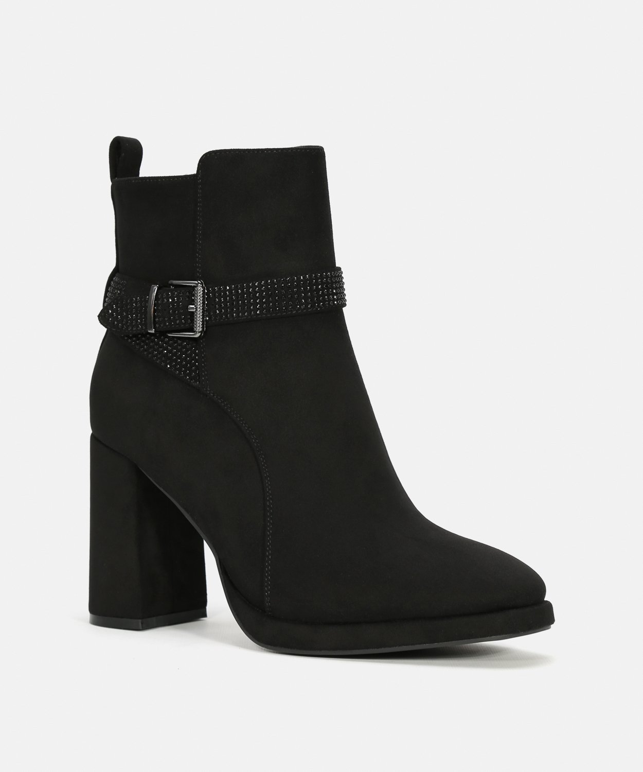 Botín tacón hebilla